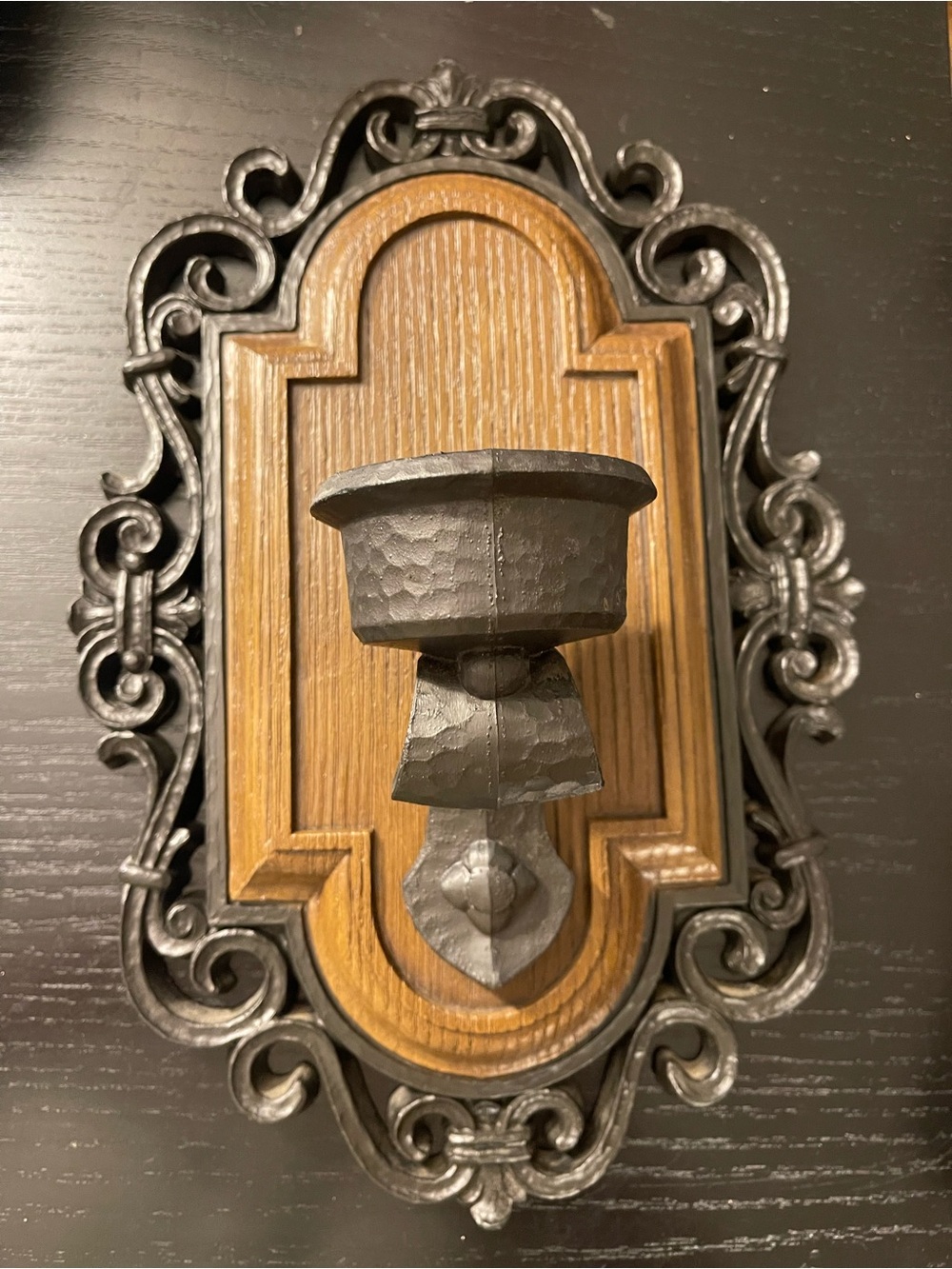 Syroco/Homco Faux wood Candle Sconce
